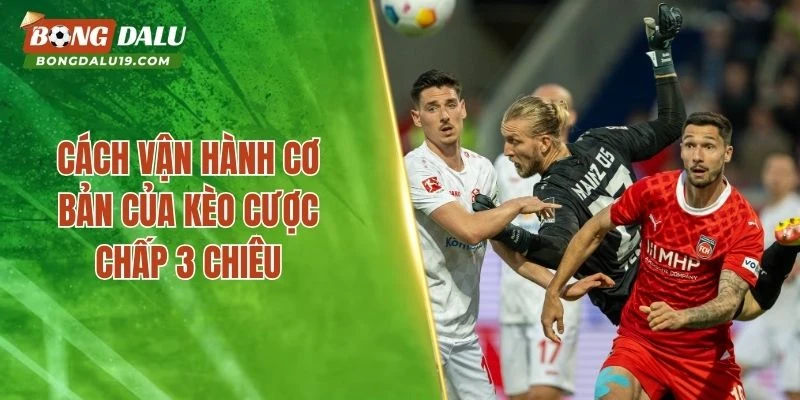 Cách vận hành cơ bản của kèo cược chấp 3 chiêu